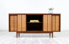  Mainline by Hooker Mid Century Modern Mainline Credenza with Cane Doors by Hooker - 2695126