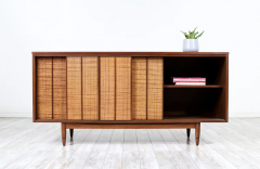  Mainline by Hooker Mid Century Modern Mainline Credenza with Cane Doors by Hooker - 2695127