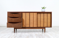  Mainline by Hooker Mid Century Modern Mainline Credenza with Cane Doors by Hooker - 2695128