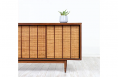  Mainline by Hooker Mid Century Modern Mainline Credenza with Cane Doors by Hooker - 2695139