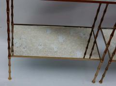  Maison Bagu s 1950 1970 Pair of End of Sofa in the Style of Maison Bagu s Model Bamboo - 2368666