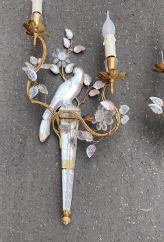  Maison Bagu s 1970 50 Pair of Wall Lights with Parakeet Placed on a Sheath Maison Bagu s - 4254225