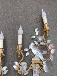  Maison Bagu s 1970 50 Pair of Wall Lights with Parakeet Placed on a Sheath Maison Bagu s - 4254233