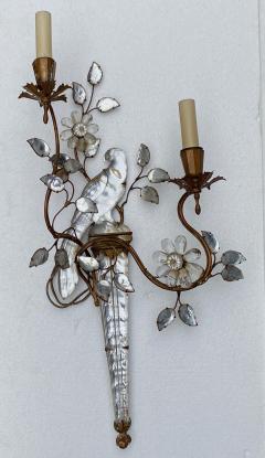  Maison Bagu s 1970 Pair Of Wall Lights With Parakeet Placed On A Sheath Maison Bagu s - 2313096