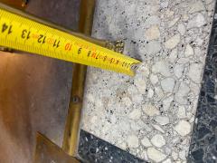  Maison Bagu s 1970 Pair of Maison Bagu s Pedestal Tables Bamboo Decor in Gilt Bronze - 4374940