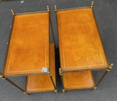  Maison Bagu s 1970 Pair of Shelves in Bronze with Galleries Maison Bagu s and 2 Trays - 3029432