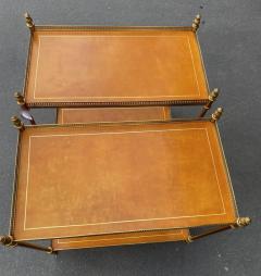  Maison Bagu s 1970 Pair of Shelves in Bronze with Galleries Maison Bagu s and 2 Trays - 3029434