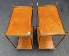  Maison Bagu s 1970 Pair of Shelves in Bronze with Galleries Maison Bagu s and 2 Trays - 3029449