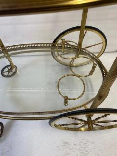  Maison Bagu s 1970 Rolling Bar Or Trolley In Gilt Bronze Attribuate To Maison Bagu s - 4097915