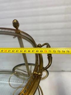 Maison Bagu s 1970 Rolling Bar Or Trolley In Gilt Bronze Attribuate To Maison Bagu s - 4097926