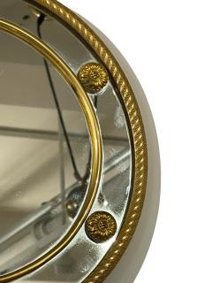  Maison Bagu s 1970s Bronze and suede wall mirror attributed to maison Bagu s - 4581638