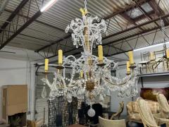  Maison Bagu s 19th Century Italian Giltwood And Crystal Genovese Chandelier - 3762741