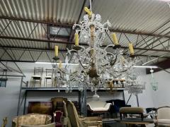  Maison Bagu s 19th Century Italian Giltwood And Crystal Genovese Chandelier - 3762743