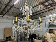  Maison Bagu s 19th Century Italian Giltwood And Crystal Genovese Chandelier - 3762746