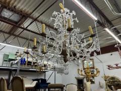  Maison Bagu s 19th Century Italian Giltwood And Crystal Genovese Chandelier - 3762752