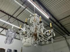  Maison Bagu s 19th Century Italian Giltwood And Crystal Genovese Chandelier - 3762824