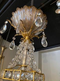  Maison Bagu s FINE GILT BRONZE AND CRYSTAL GLASS CHANDELIER BY MAISON BAGU S - 3023917