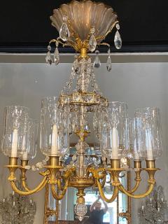  Maison Bagu s FINE GILT BRONZE AND CRYSTAL GLASS CHANDELIER BY MAISON BAGU S - 3023946