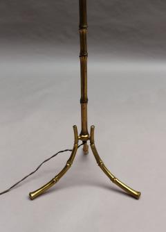  Maison Bagu s Fine French 1950 s Bronze Floor Lamp by Maison Bagu s - 2149060