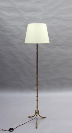  Maison Bagu s Fine French 1950 s Bronze Floor Lamp by Maison Bagu s - 2149114