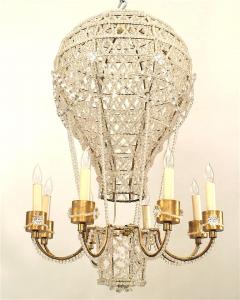  Maison Bagu s French 1930s Hot Air Balloon Shaped Chandelier - 737817