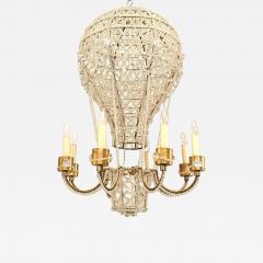  Maison Bagu s French 1930s Hot Air Balloon Shaped Chandelier - 740609