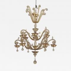  Maison Bagu s French 1940s Brass Frame Chandelier - 470713