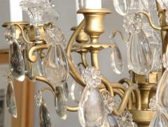  Maison Bagu s French 1940s Clear Tear Drop Chandelier by Maison Bagu s - 875819