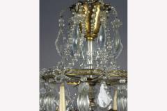  Maison Bagu s French Crystal and Gilt Bronze Chandelier by Maison Bagu s for Jansen - 1707418