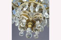  Maison Bagu s French Crystal and Gilt Bronze Chandelier by Maison Bagu s for Jansen - 1707420