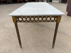  Maison Bagu s French Louis XVI Style Brass And Marble Cocktail Table - 4676733
