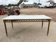  Maison Bagu s French Louis XVI Style Brass And Marble Cocktail Table - 4676740