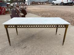 Maison Bagu s French Louis XVI Style Brass And Marble Cocktail Table - 4676742