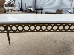  Maison Bagu s French Louis XVI Style Brass And Marble Cocktail Table - 4676751