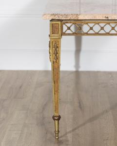  Maison Bagu s French Louis XVI Style Gilded Bronze Coffee Table by Bagu s with Marble Top - 4246289