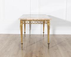  Maison Bagu s French Louis XVI Style Gilded Bronze Coffee Table by Bagu s with Marble Top - 4246290