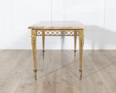  Maison Bagu s French Louis XVI Style Gilded Bronze Coffee Table by Bagu s with Marble Top - 4246298