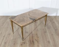  Maison Bagu s French Louis XVI Style Gilded Bronze Coffee Table by Bagu s with Marble Top - 4246303