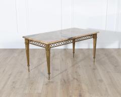  Maison Bagu s French Louis XVI Style Gilded Bronze Coffee Table by Bagu s with Marble Top - 4246329