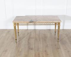  Maison Bagu s French Louis XVI Style Gilded Bronze Coffee Table by Bagu s with Marble Top - 4246348