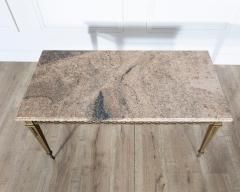  Maison Bagu s French Louis XVI Style Gilded Bronze Coffee Table by Bagu s with Marble Top - 4246361