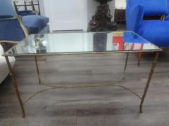  Maison Bagu s French Maison Bagu s Bronze And Mirror Coffee Table - 4136588