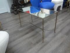  Maison Bagu s French Maison Bagu s Bronze And Mirror Coffee Table - 4136669