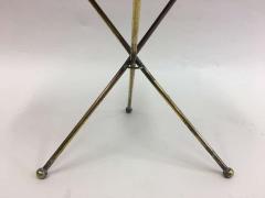  Maison Bagu s French Mid Century Modern Neoclassical Solid Brass Gu ridon or Side Table - 1811612