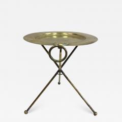  Maison Bagu s French Mid Century Modern Neoclassical Solid Brass Gu ridon or Side Table - 1813792