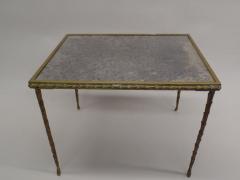  Maison Bagu s French Midcentury 3 Part Gilt Bronze Faux Bamboo Coffee Table by Maison Bagu s - 1707622