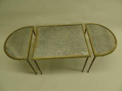  Maison Bagu s French Midcentury 3 Part Gilt Bronze Faux Bamboo Coffee Table by Maison Bagu s - 1707627