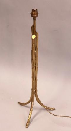  Maison Bagu s French Mod Neoclassic Gilt Bronze Faux Bamboo Table Lamps Maison Bagu s Pair - 2372403