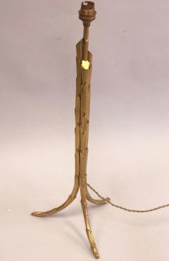  Maison Bagu s French Mod Neoclassic Gilt Bronze Faux Bamboo Table Lamps Maison Bagu s Pair - 2372411
