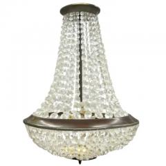  Maison Bagu s French Modern Neoclassical Cut Crystal Chandelier Attr to Maison Bagues 1930 - 4102709